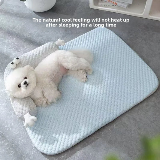 Breathable Summer Dog Bed Mat for Heatstroke Prevention